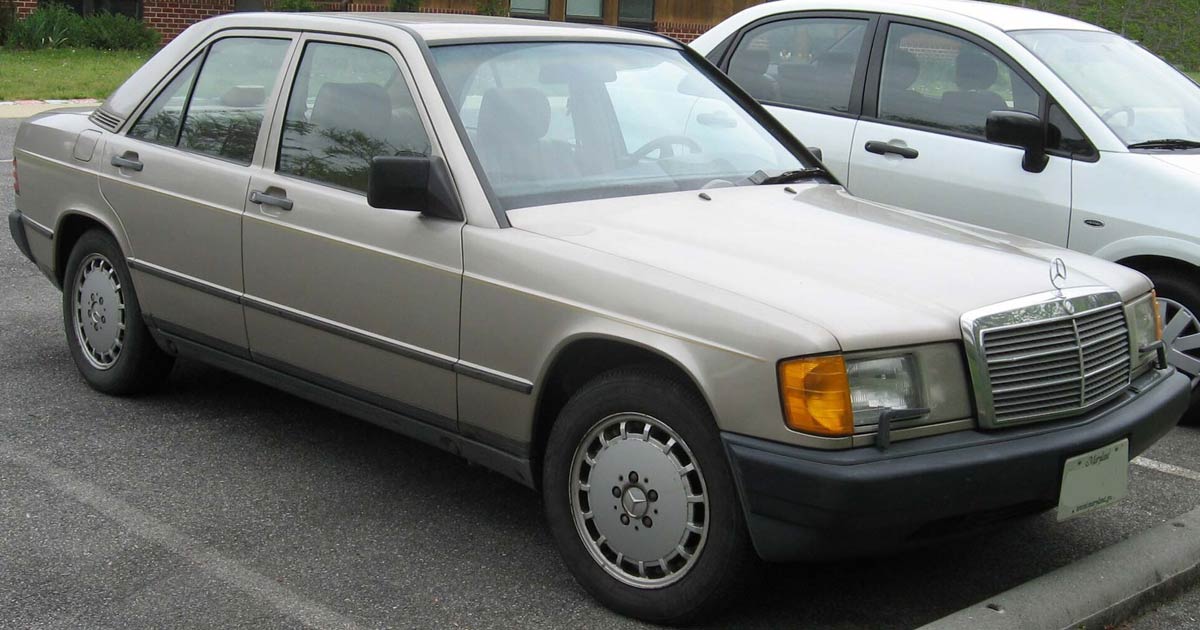 Photograph take of Mercedes-Benz 190E