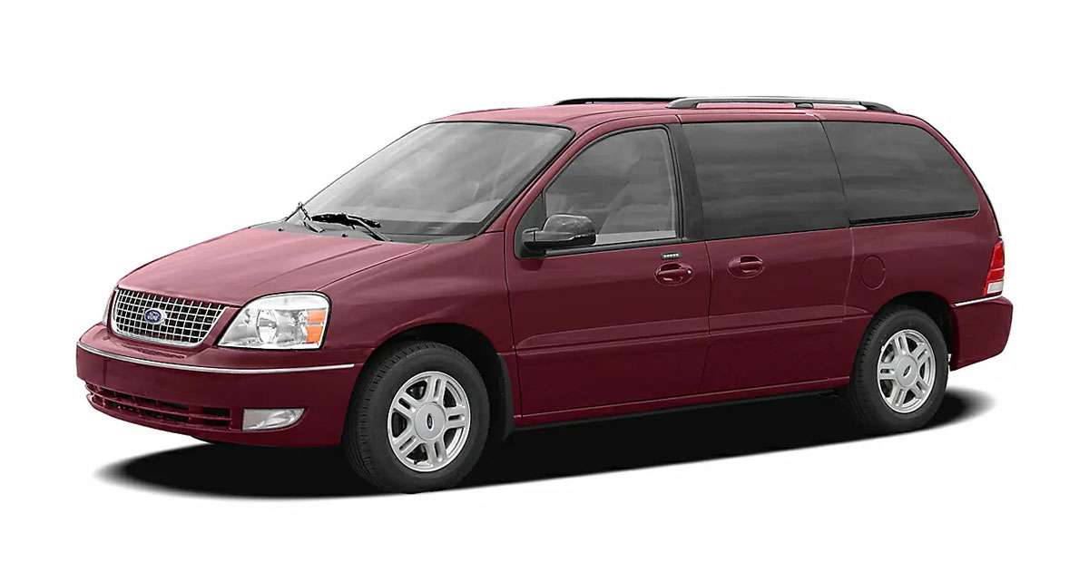 Maroon Freestar on white background
